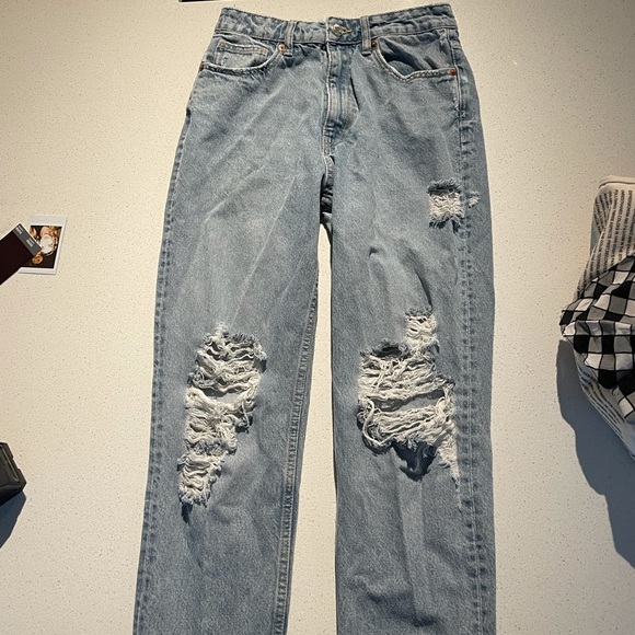 Zara mom jeans size 6 high waisted - Picture 5 of 5
